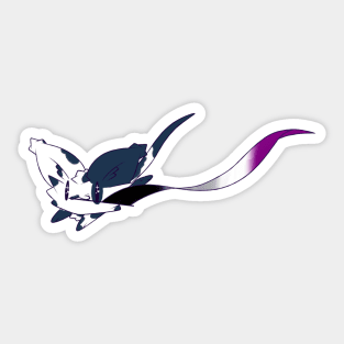 Asexual kitty Sticker